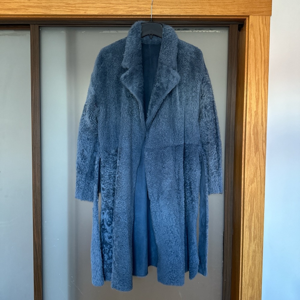 Theory Genuine Shearling Robe Coat - Sold on eBay - Picture 1 of 10